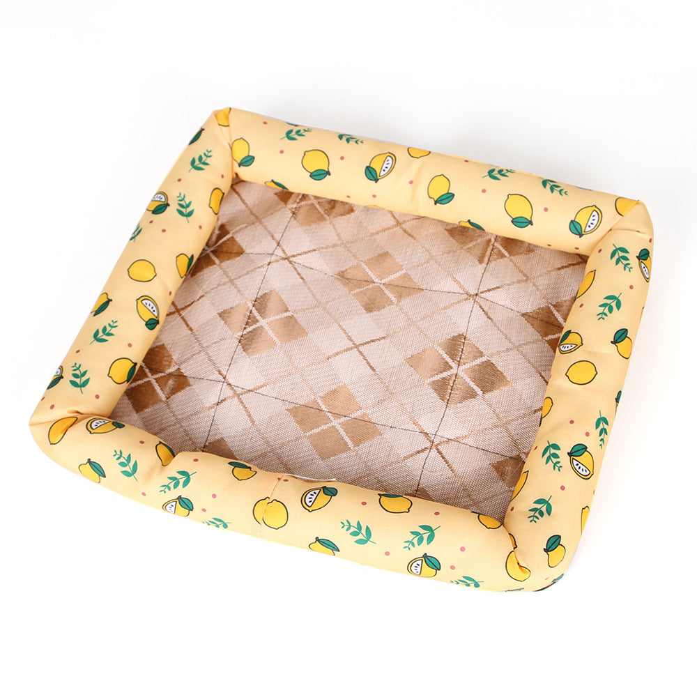 KFX-6672445 Cooling Dog and Cat Mat - Ice Silk Material with Oxford Cloth and Cotton Filling