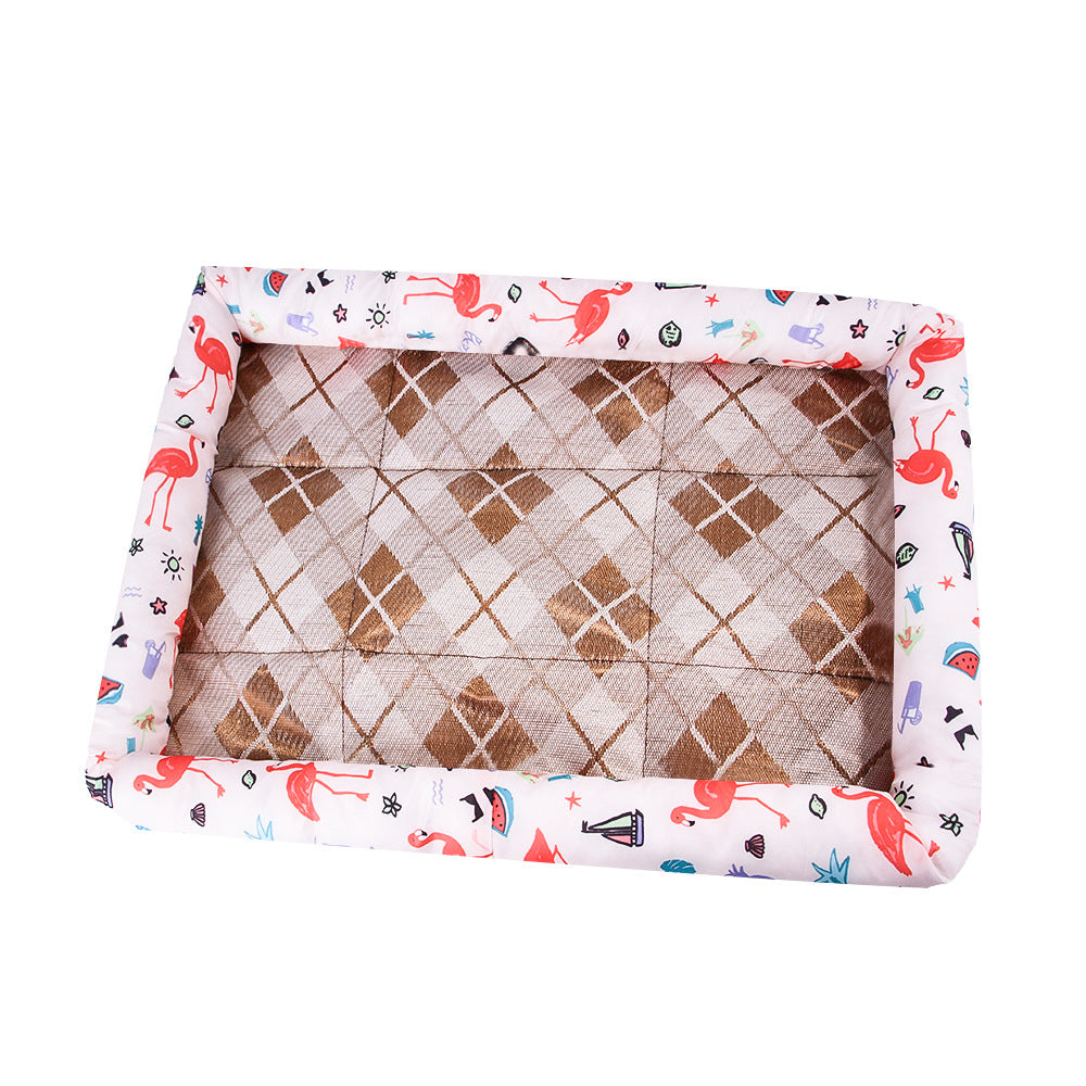 KFX-6672445 Cooling Dog and Cat Mat - Ice Silk Material with Oxford Cloth and Cotton Filling