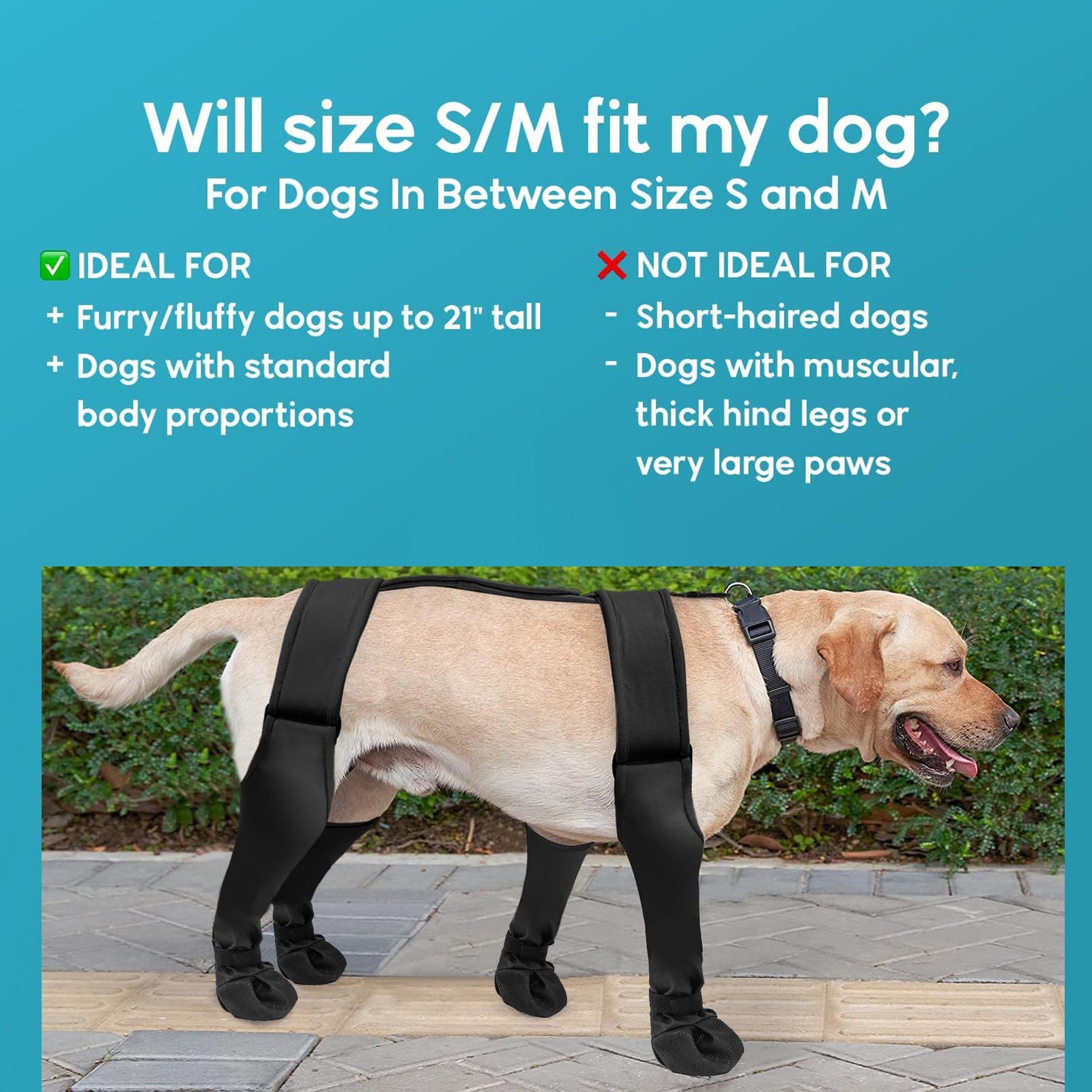 KFX-6673469 Waterproof Non-Slip Dog Boots for All Sizes - Anti-Dirty, Wear-Resistant Design