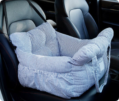 KFX-6676413 Pet Car Safety Seat Bed for Dogs and Cats – Multifunctional Driving Companion in Green