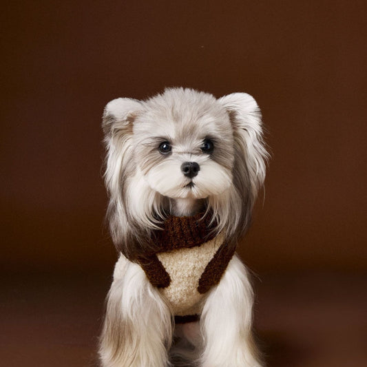 KFX-6678717 Lapel Sweater for Dogs in Various Sizes - Comfy and Stylish Pet Clothing