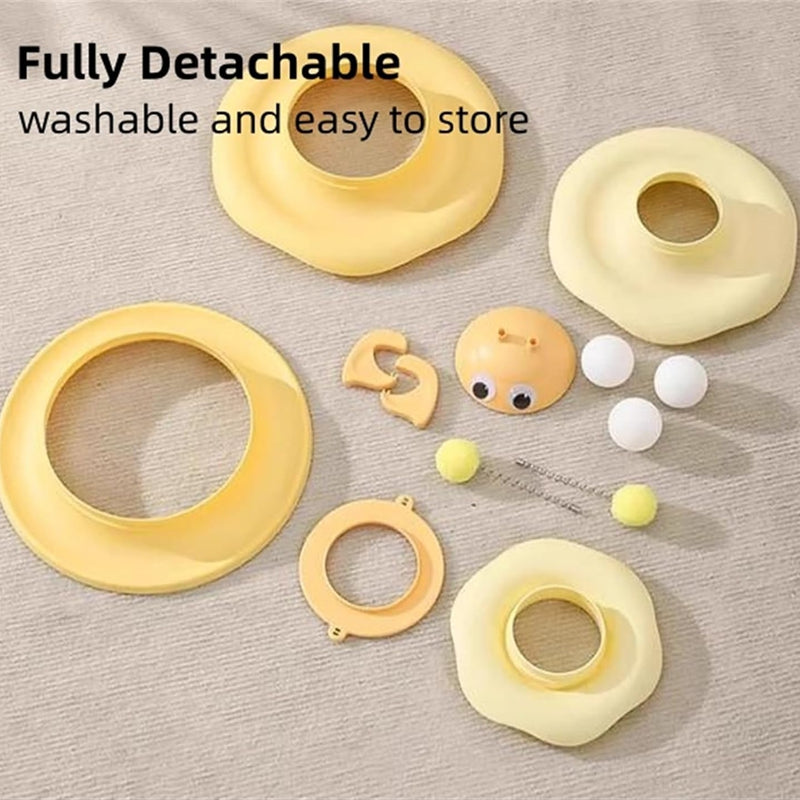 KFX-6679229 Interactive Cat Toy Tower with Rotating Bees and 3-Layer Trackballs for Kittens and Adult Cats