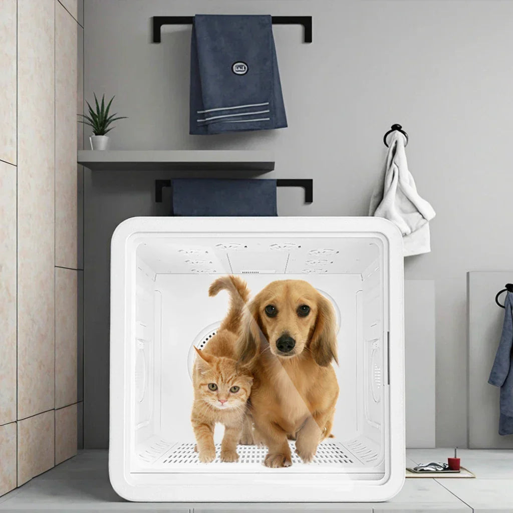 KFX-667923 Ultra-Quiet Eco-Friendly Smart Pet Hair Dryer Box for Dogs and Cats - 82L, 220V