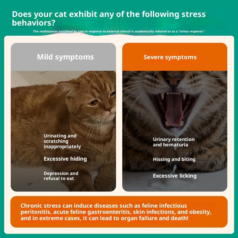 KFX-6679997 Calming Pheromone Spray for Cats - Anti-Stress Solution for Travel and Home
