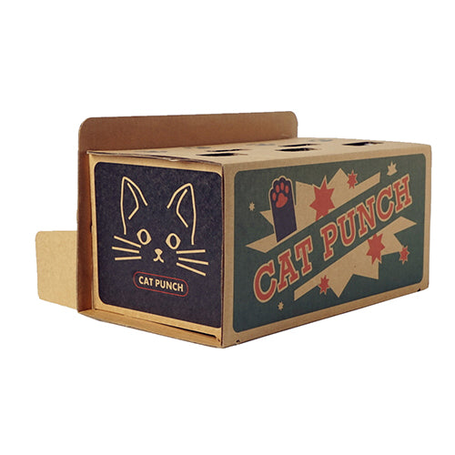 KFX-6680125 Interactive Cat Toy with Hamster Machine Design - Durable Corrugated Paper, 30x15.5x13.5cm