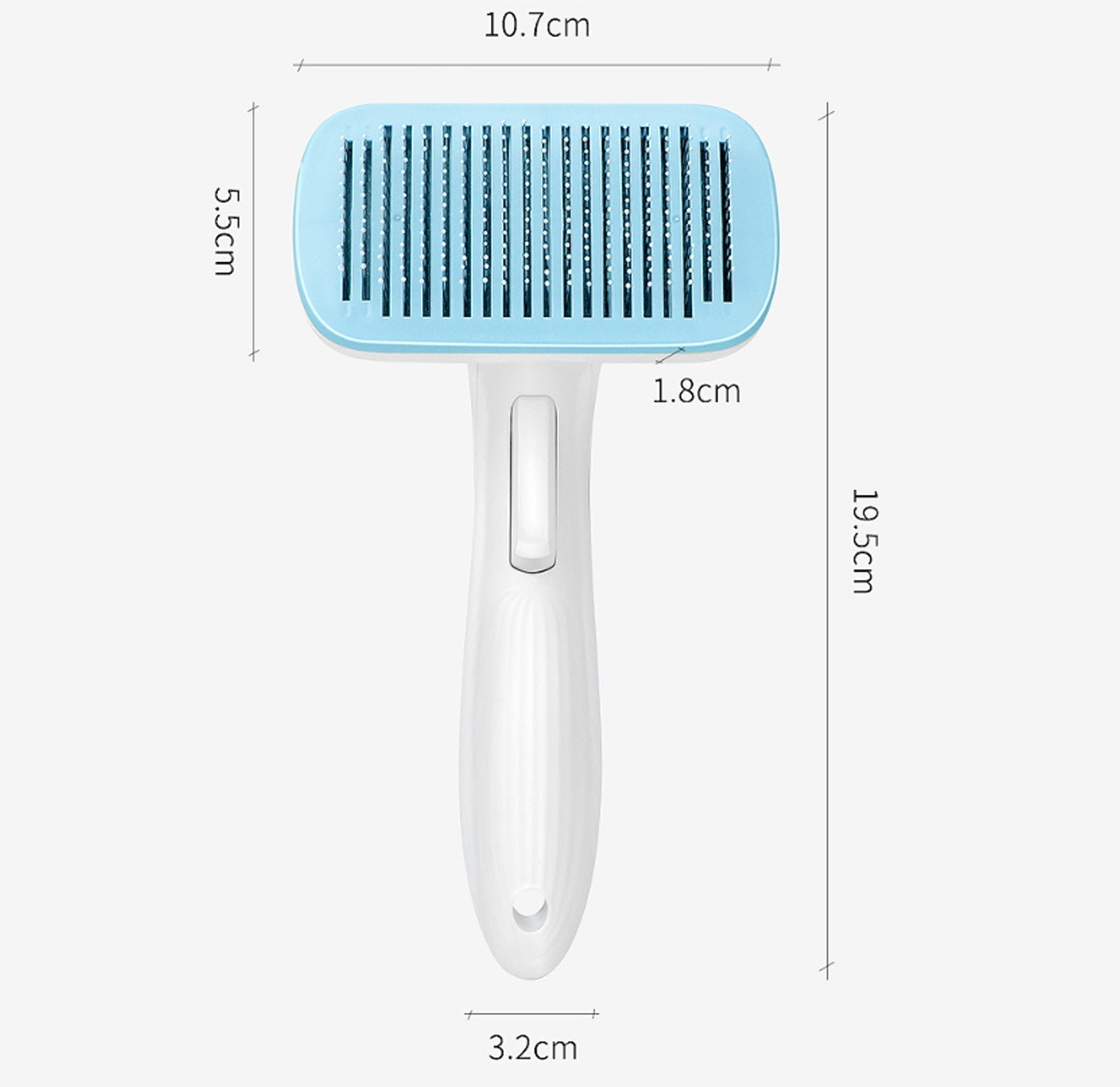 KFX-6681405 Automatic Pet Hair Removal Comb for Dogs and Cats - One-Click Universal Design, Compact Size 10.7*19.5cm
