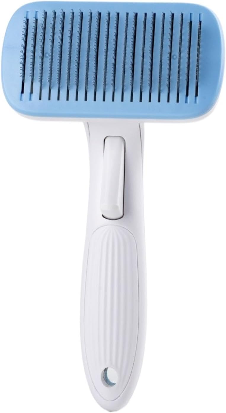 KFX-6681405 Automatic Pet Hair Removal Comb for Dogs and Cats - One-Click Universal Design, Compact Size 10.7*19.5cm