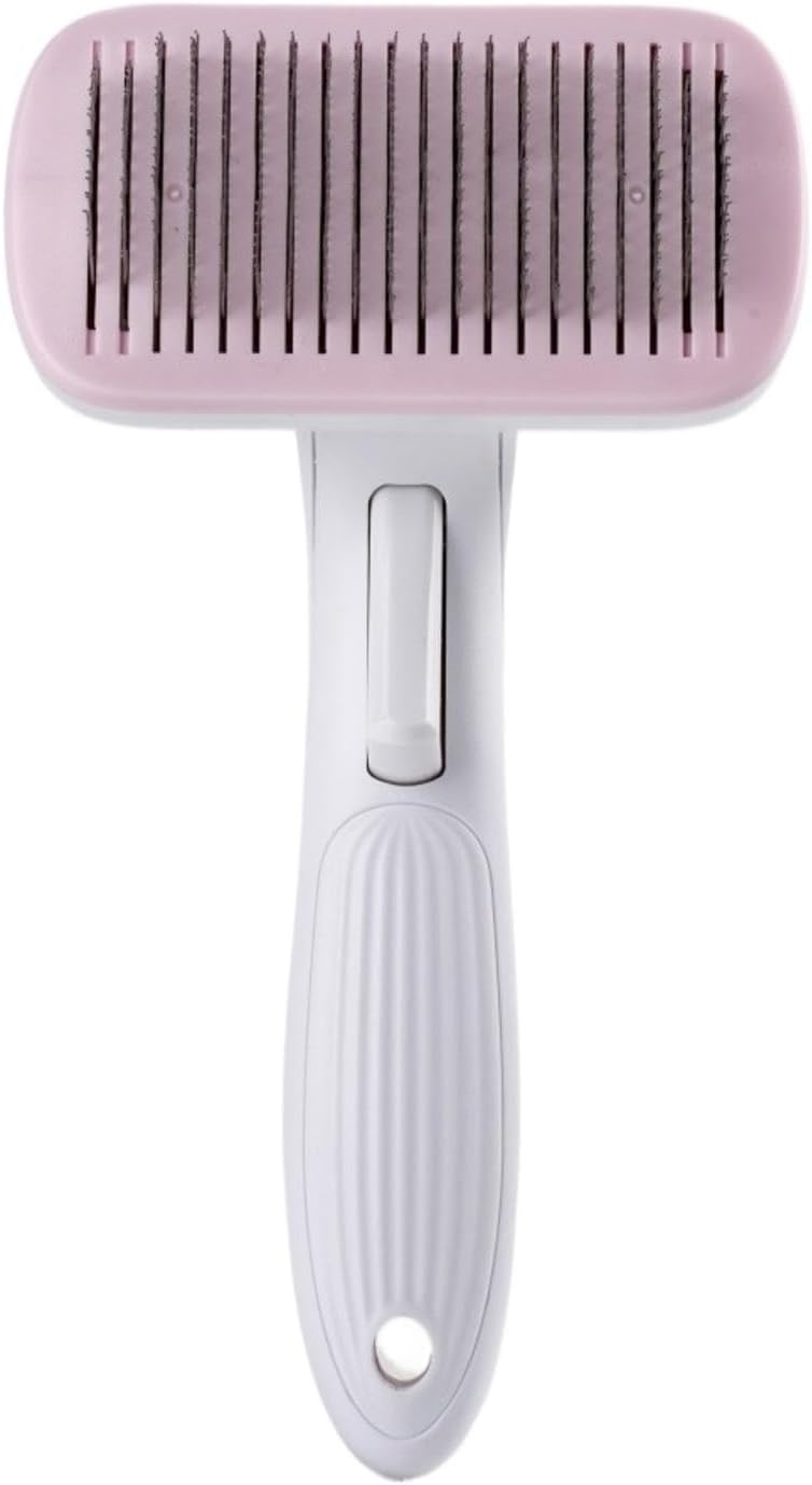 KFX-6681405 Automatic Pet Hair Removal Comb for Dogs and Cats - One-Click Universal Design, Compact Size 10.7*19.5cm