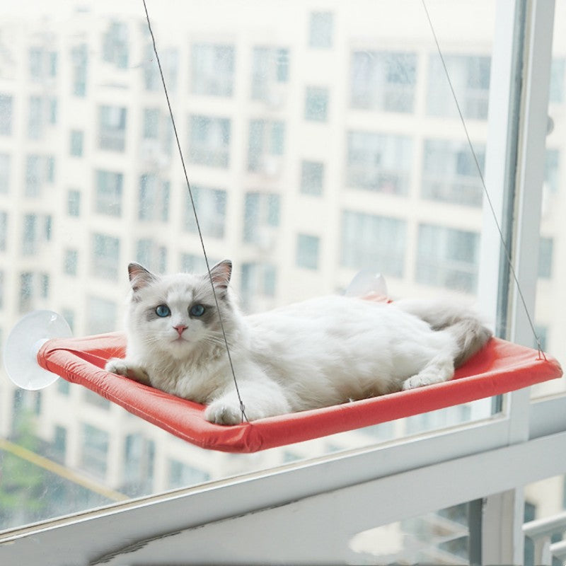 KFX-6681533 Cat Litter Sucker Hanging Window Hammock with Oxford Cloth and Steel Wire - Multiple Colors Available