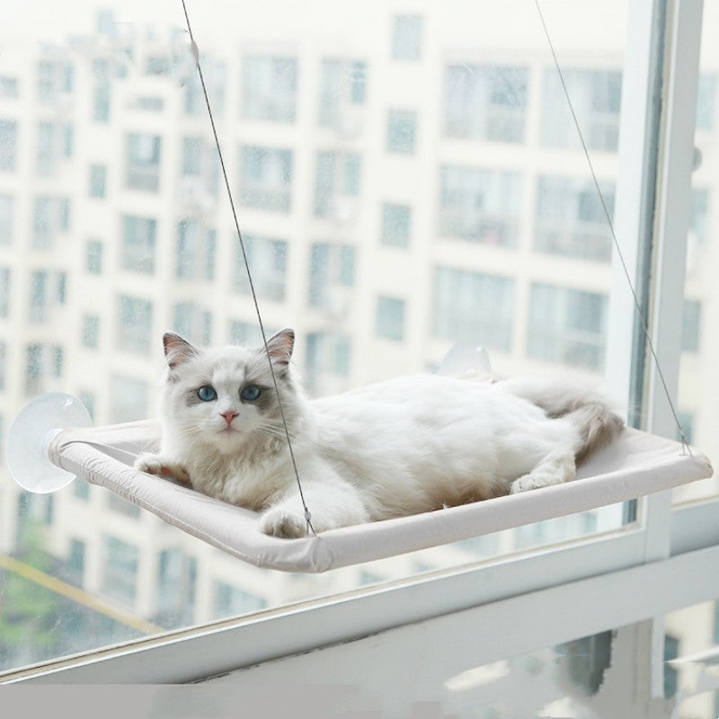 KFX-6681533 Cat Litter Sucker Hanging Window Hammock with Oxford Cloth and Steel Wire - Multiple Colors Available