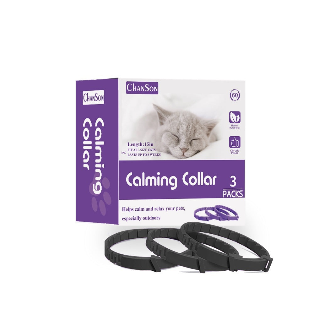 KFX-6681917 Pet Pheromone Relief Comfort Collar - 3 Pack, Various Colors for Dogs and Cats