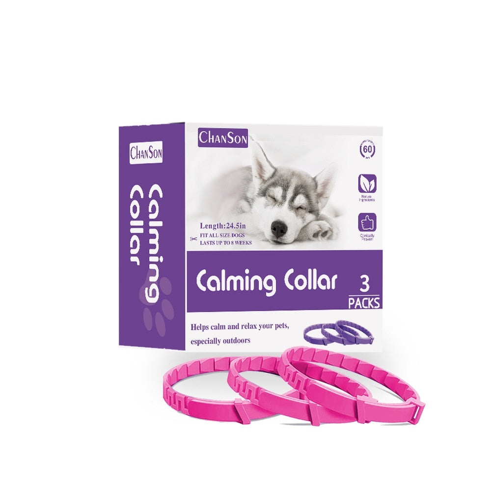 KFX-6681917 Pet Pheromone Relief Comfort Collar - 3 Pack, Various Colors for Dogs and Cats