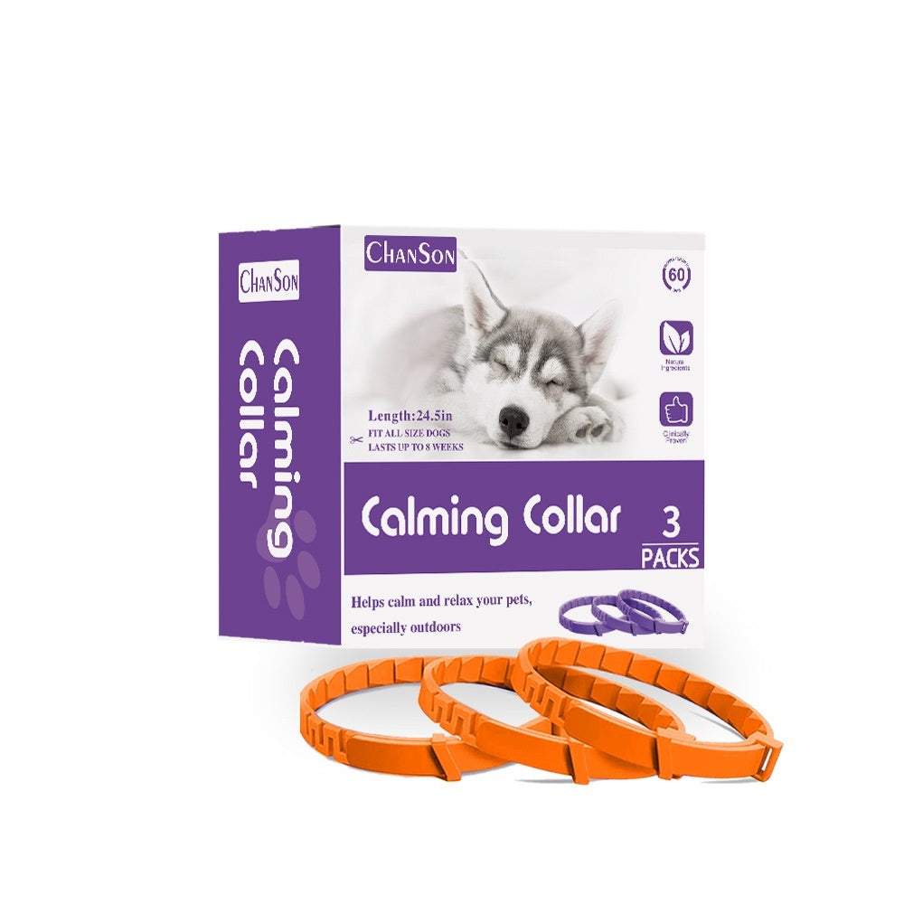 KFX-6681917 Pet Pheromone Relief Comfort Collar - 3 Pack, Various Colors for Dogs and Cats