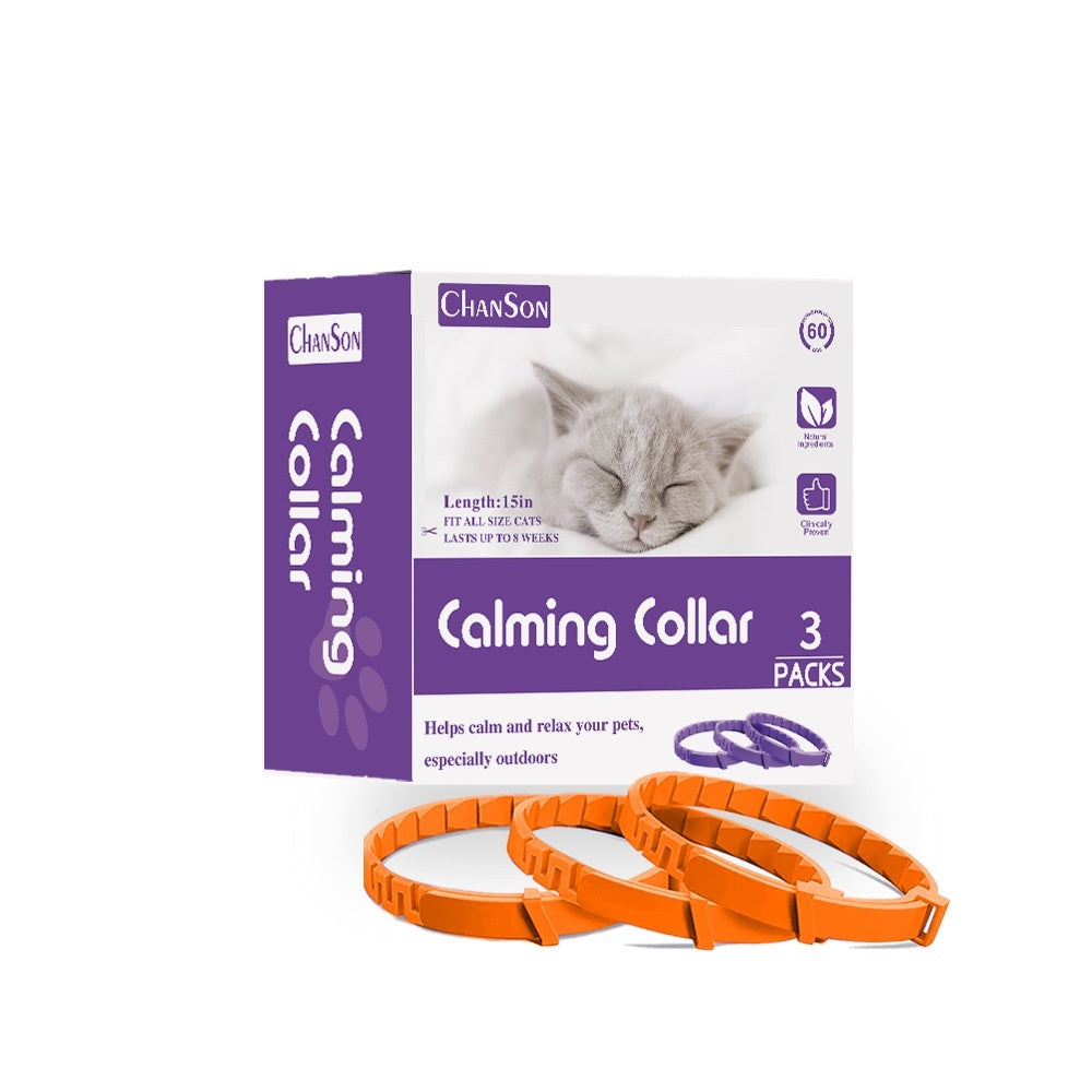 KFX-6681917 Pet Pheromone Relief Comfort Collar - 3 Pack, Various Colors for Dogs and Cats