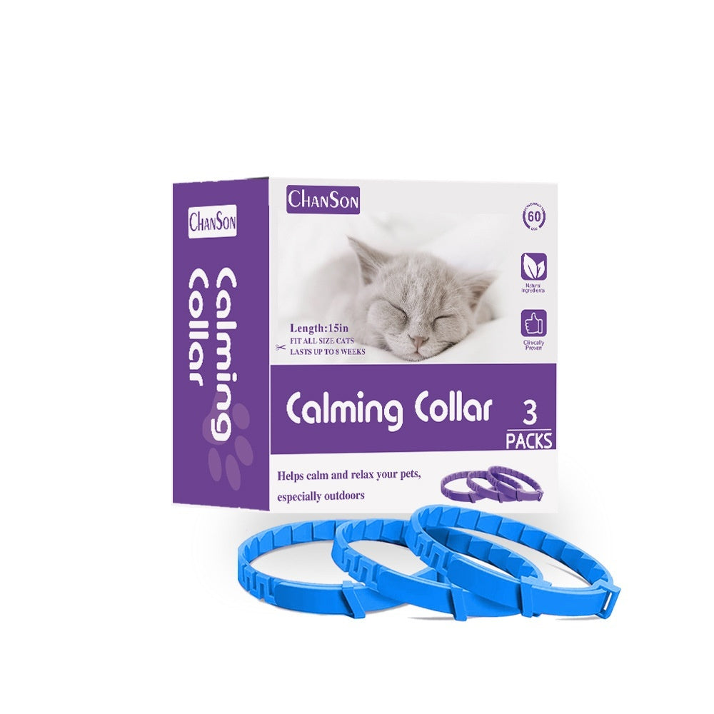 KFX-6681917 Pet Pheromone Relief Comfort Collar - 3 Pack, Various Colors for Dogs and Cats