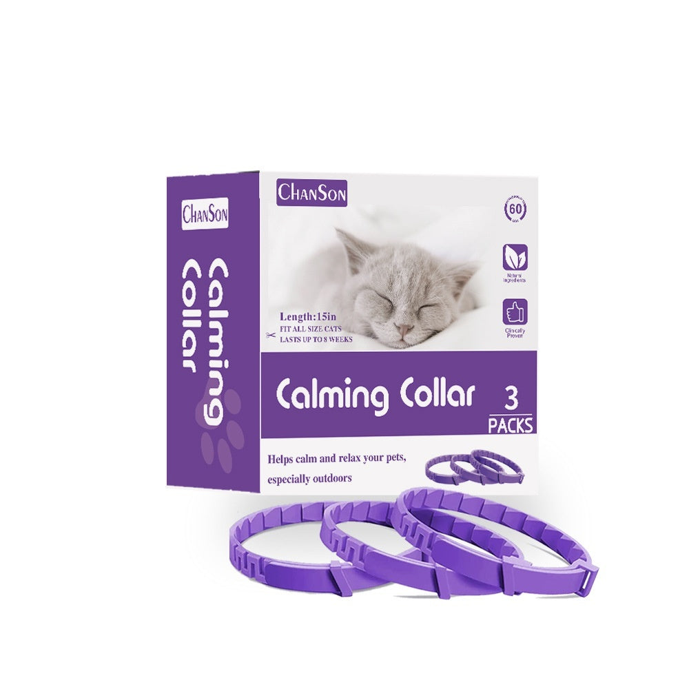 KFX-6681917 Pet Pheromone Relief Comfort Collar - 3 Pack, Various Colors for Dogs and Cats