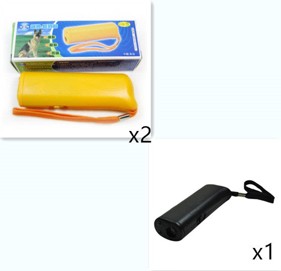 KFX-6683197 Ultrasonic Dog Training Device with LED Flashlight – 3-in-1 Repeller for Dog Behavior Control