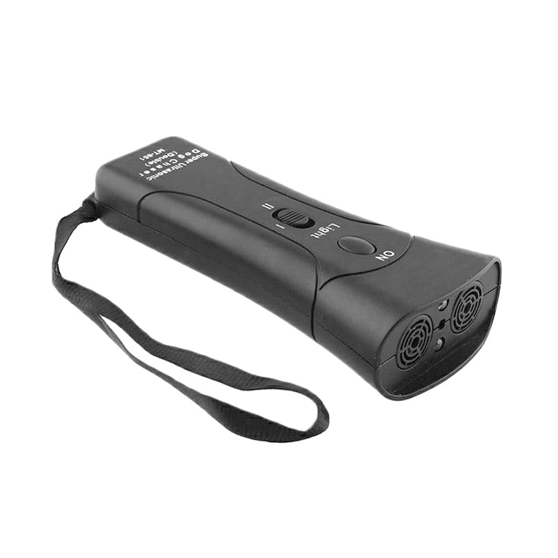 KFX-6683197 Ultrasonic Dog Training Device with LED Flashlight – 3-in-1 Repeller for Dog Behavior Control
