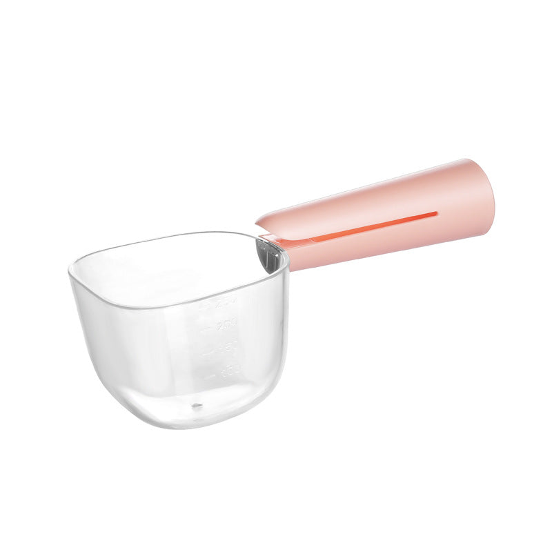 KFX-6683709 Transparent Dog and Cat Food Measuring Spoon Bag Clip - 250ML Capacity in Multiple Colors
