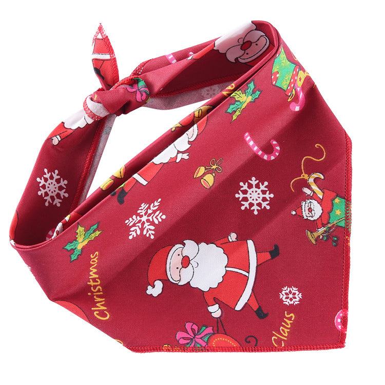 KFX-6684093 Adjustable Cotton Dog Bandana for Small to Large Pets - Triangle Scarf, Checkered Pattern