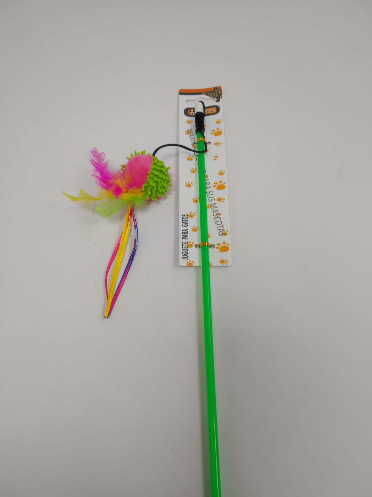 KFX-6684733 Colored Ball Cat Teaser Wand for Interactive Playtime