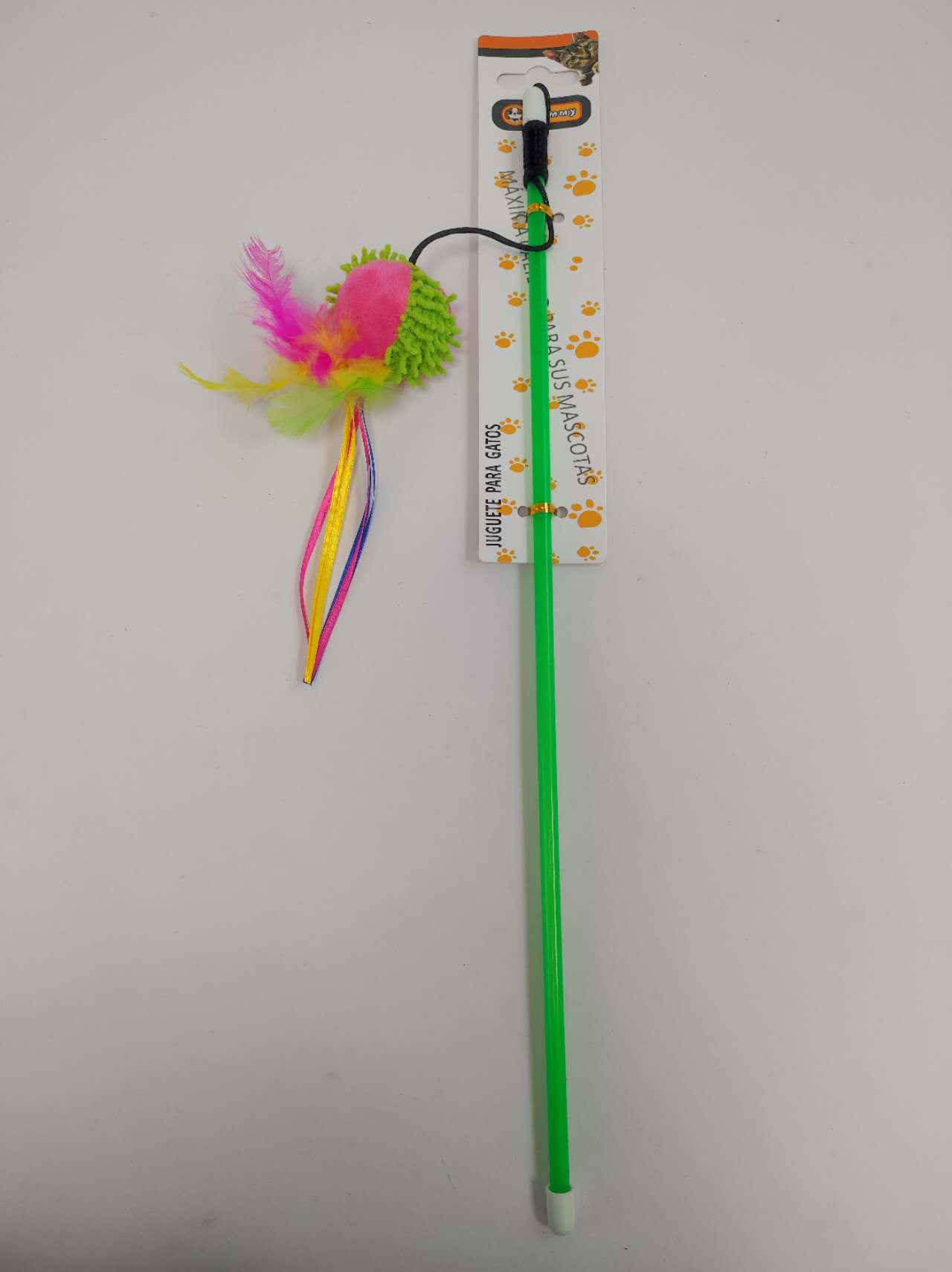 KFX-6684733 Colored Ball Cat Teaser Wand for Interactive Playtime
