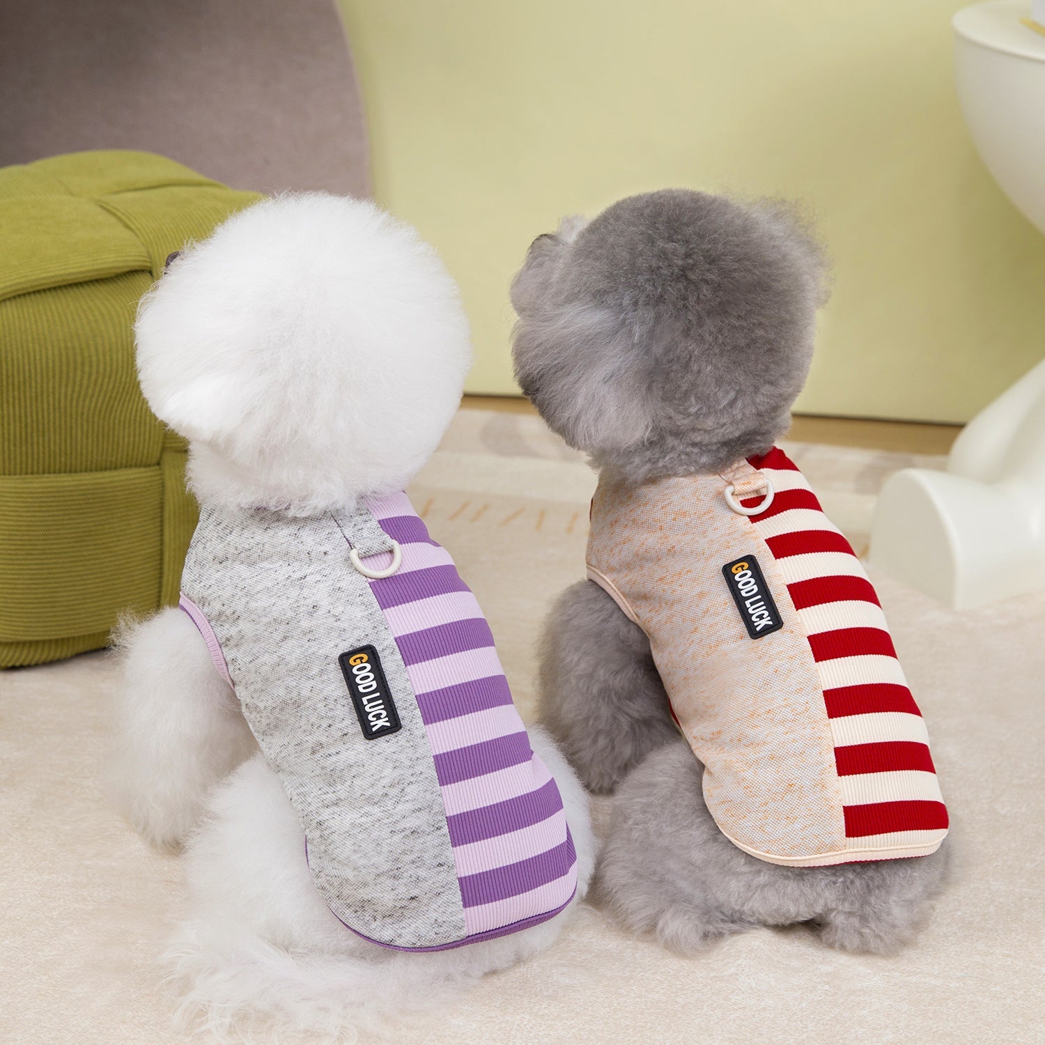 KFX-6685501 Casual Polyester Pet Vest in Purple, Blue, and Wine Red - Sizes S to XXL