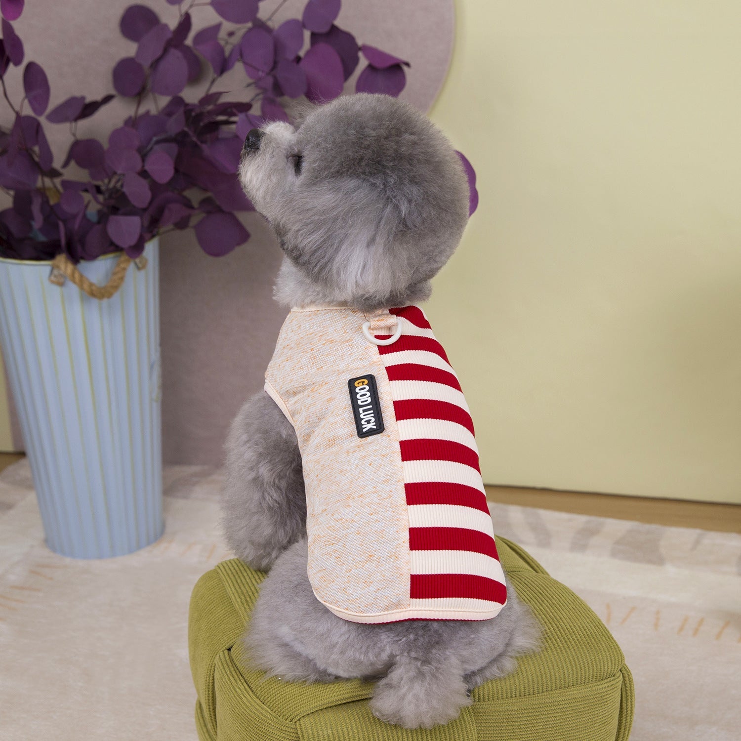 KFX-6685501 Casual Polyester Pet Vest in Purple, Blue, and Wine Red - Sizes S to XXL