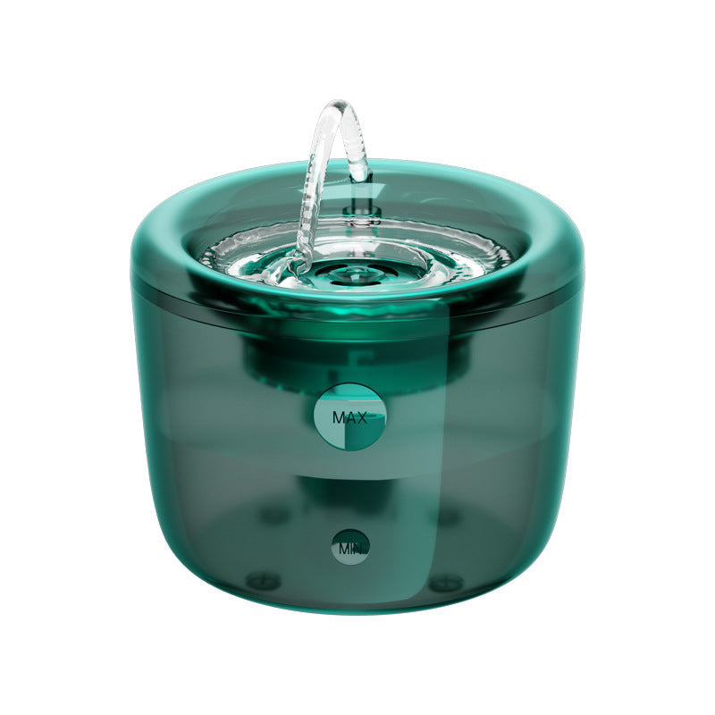 KFX-6685757 Automatic Pet Water Fountain with Large Capacity and Induction Water Outlet for Dogs and Cats - Gray/Green