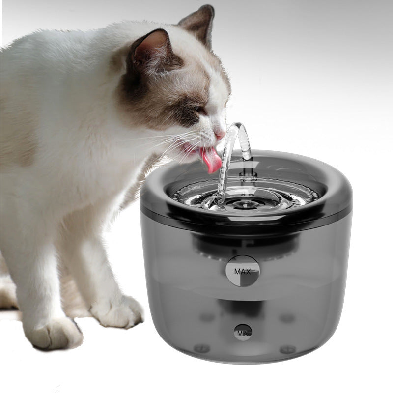 KFX-6685757 Automatic Pet Water Fountain with Large Capacity and Induction Water Outlet for Dogs and Cats - Gray/Green