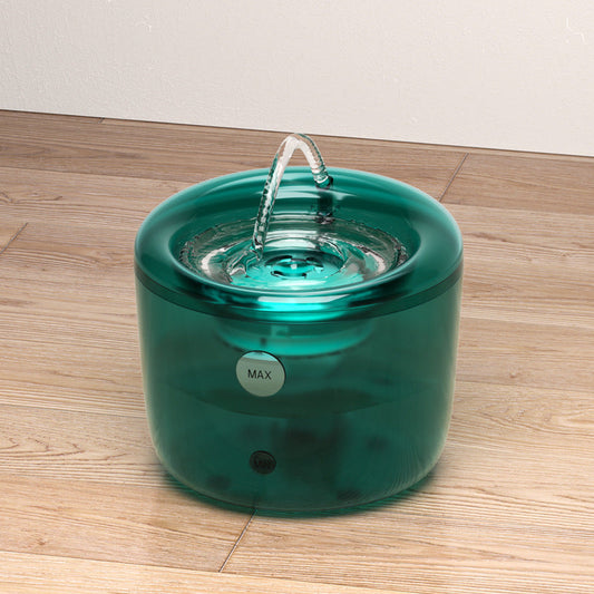 KFX-6685757 Automatic Pet Water Fountain with Large Capacity and Induction Water Outlet for Dogs and Cats - Gray/Green