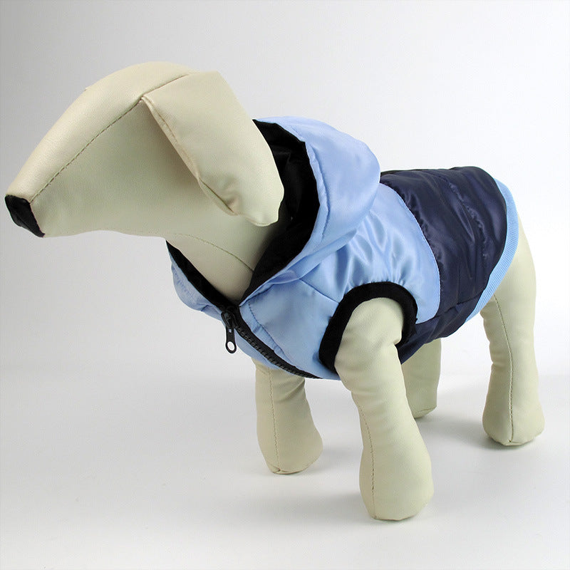 KFX-6686269 Hooded Warm Cotton Coat for Pets - Soft Satin Fabric, Multiple Sizes Available