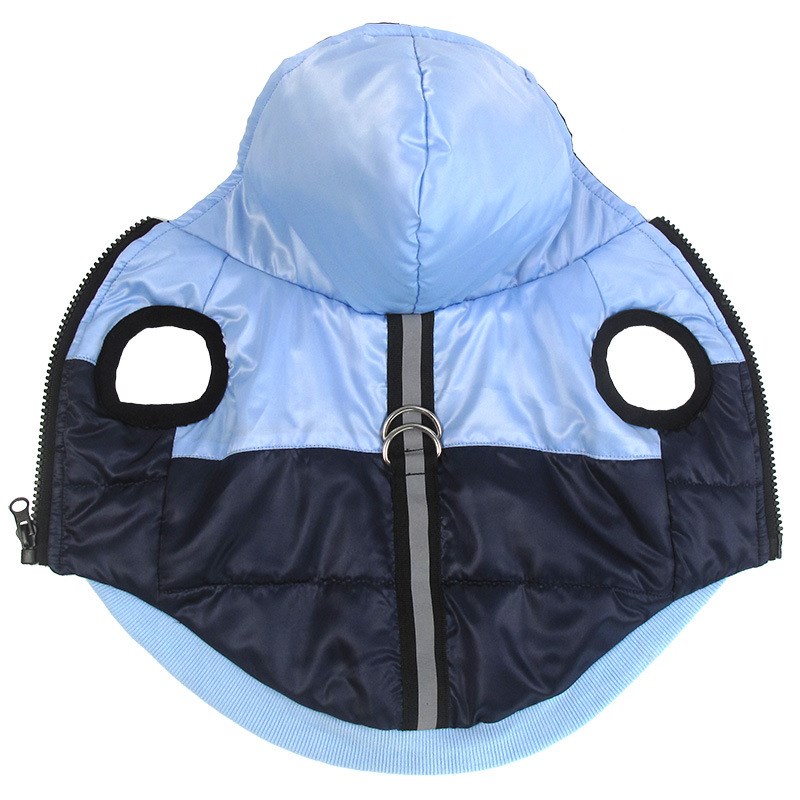 KFX-6686269 Hooded Warm Cotton Coat for Pets - Soft Satin Fabric, Multiple Sizes Available