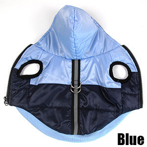 KFX-6686269 Hooded Warm Cotton Coat for Pets - Soft Satin Fabric, Multiple Sizes Available