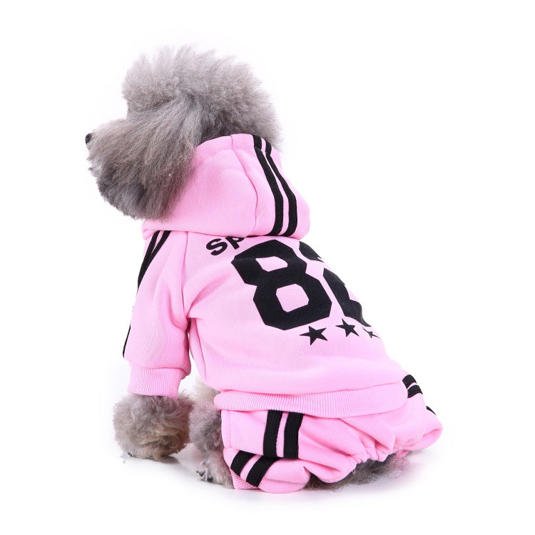 KFX-6689853 Casual Polyester Sportswear for Four-Legged Pets - Sizes S to XL