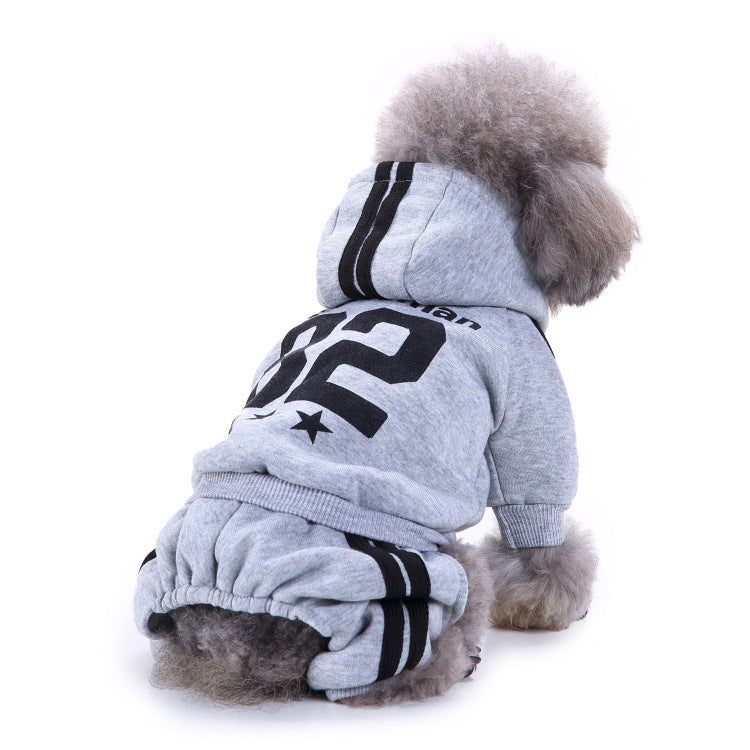 KFX-6689853 Casual Polyester Sportswear for Four-Legged Pets - Sizes S to XL