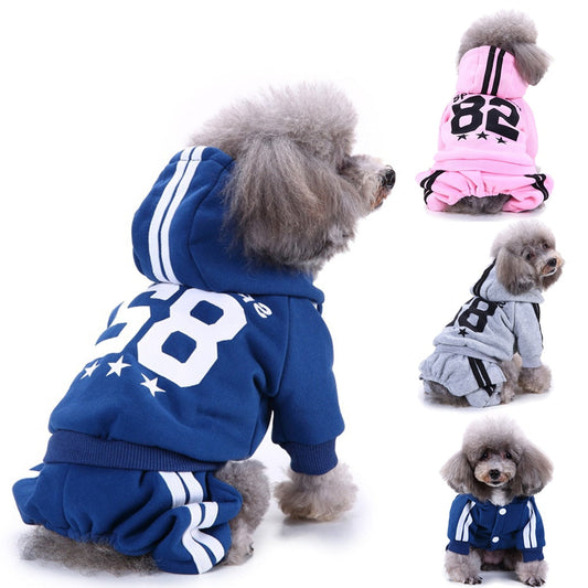 KFX-6689853 Casual Polyester Sportswear for Four-Legged Pets - Sizes S to XL