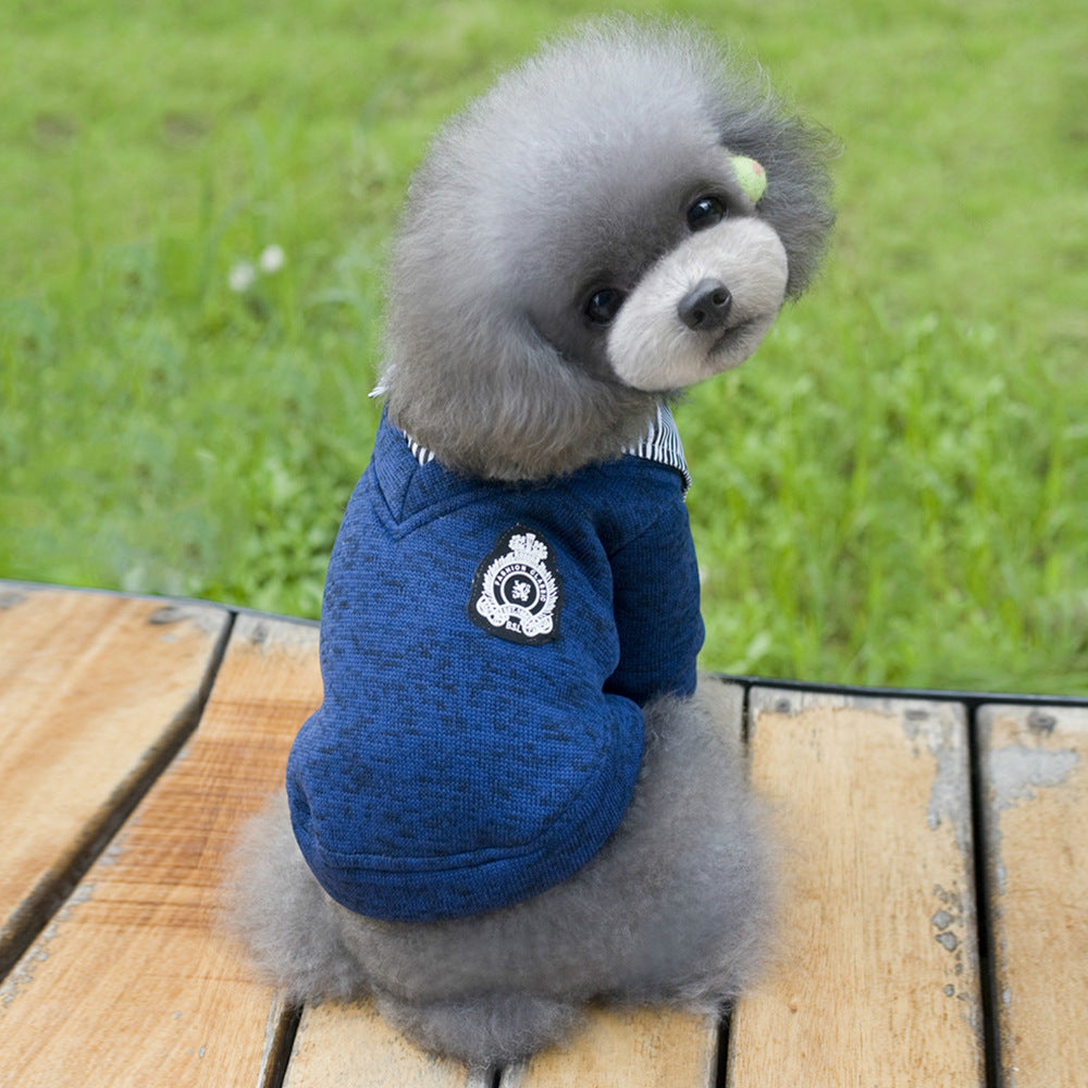 KFX-6690749 Lapel Wool Dog Hoodie for Casual Comfort and Style