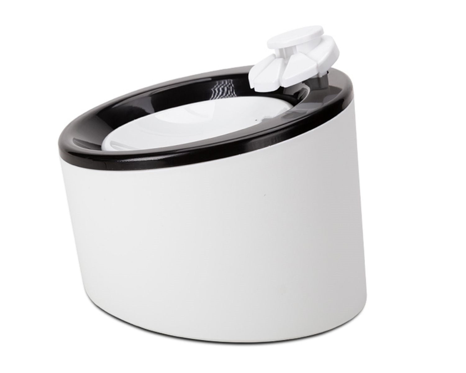 KFX-6691517 Automatic Pet Water Dispenser for Cats and Dogs - White Plastic Design