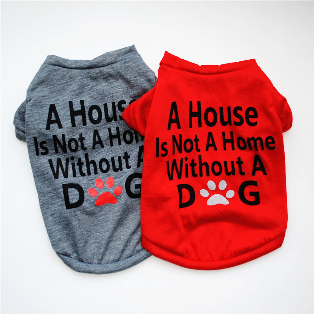 KFX-6692029 Cotton Breathable Short-Sleeve T-Shirt for Puppies - Available in Taro Purple, Gray, and Red