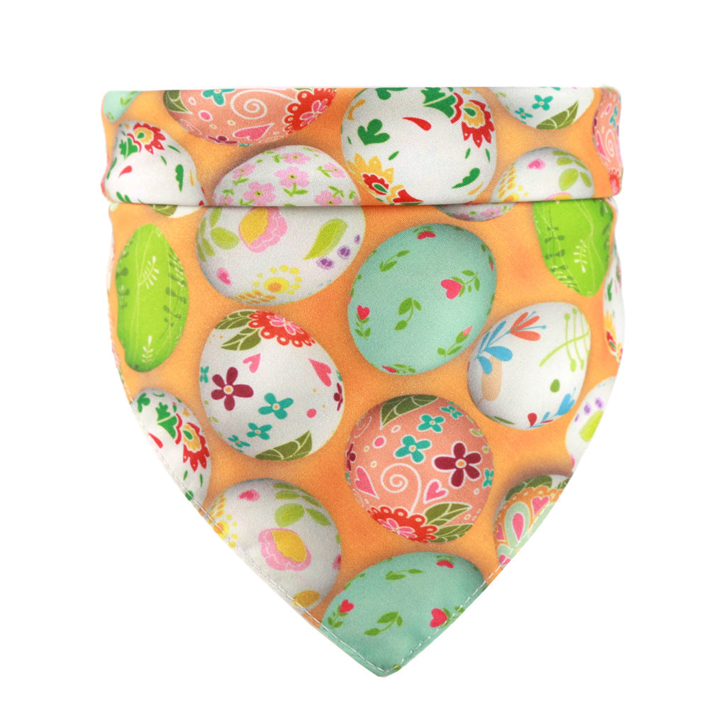 KFX-6693821 Easter Pet Dress-Up Bunny Egg Scarf and Saliva Towel for Cats and Dogs