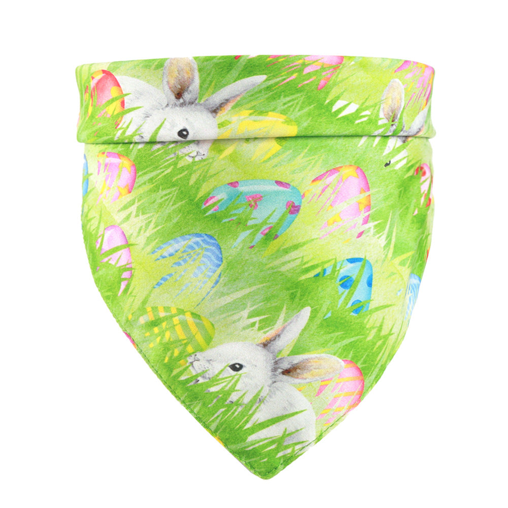 KFX-6693821 Easter Pet Dress-Up Bunny Egg Scarf and Saliva Towel for Cats and Dogs