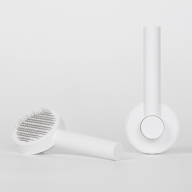 KFX-6697021 Self-Cleaning Pet Comb for Dogs and Cats - Durable Grooming Tool with Massage Function