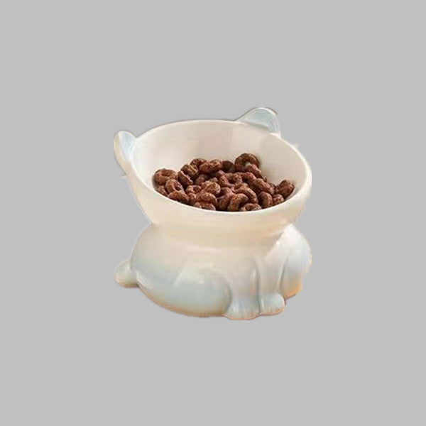 KFX-6697405 Ceramic Pet Bowl for Cats and Dogs - Stylish Water and Food Basin