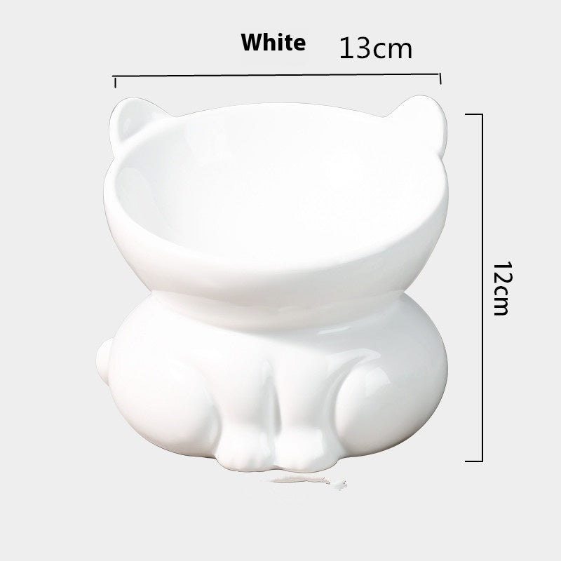 KFX-6697405 Ceramic Pet Bowl for Cats and Dogs - Stylish Water and Food Basin