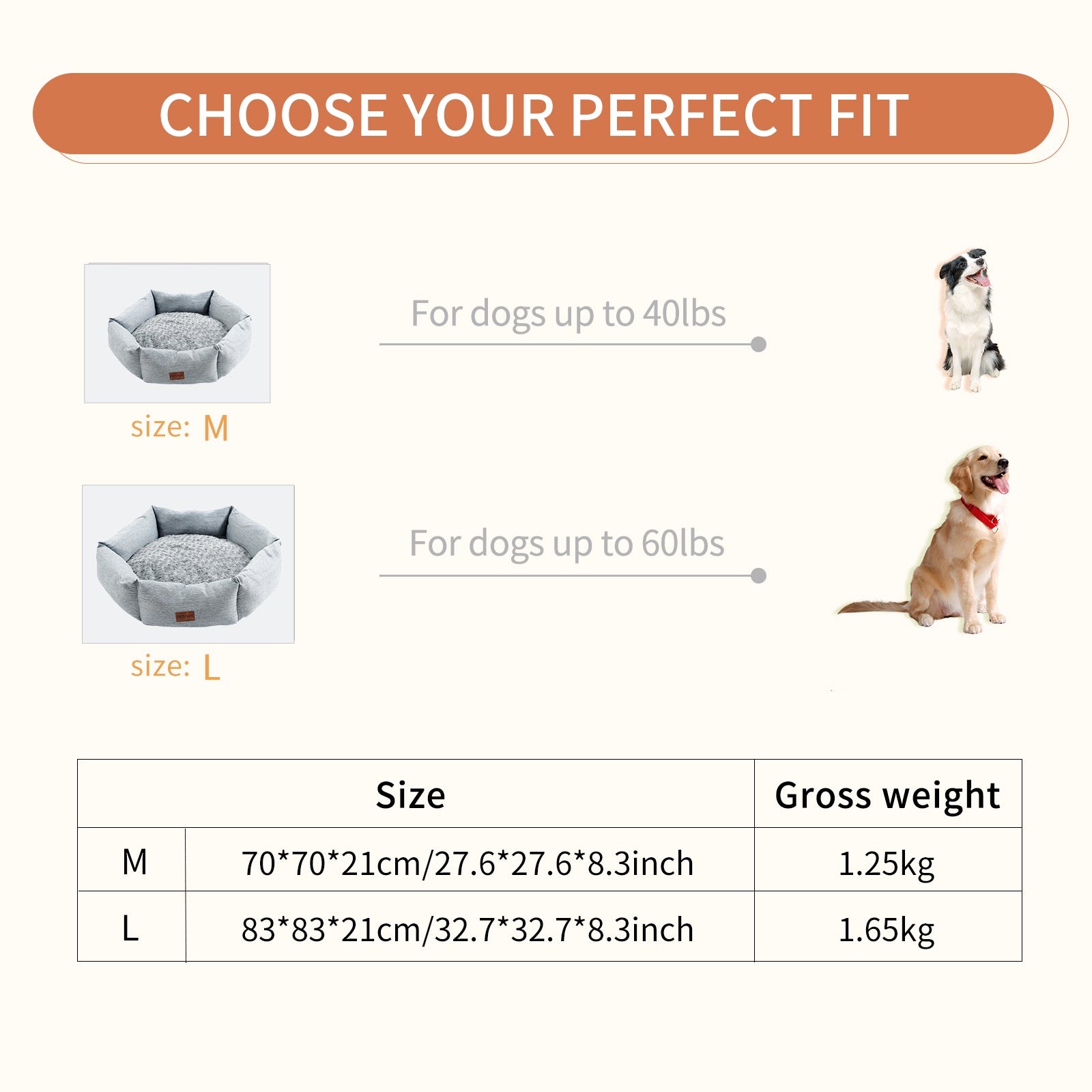 KFX-6698685 Rose Velvet Hexagonal Dog Bed - Soft Plush Couch for Small to Large Dogs, Durable Calming Design