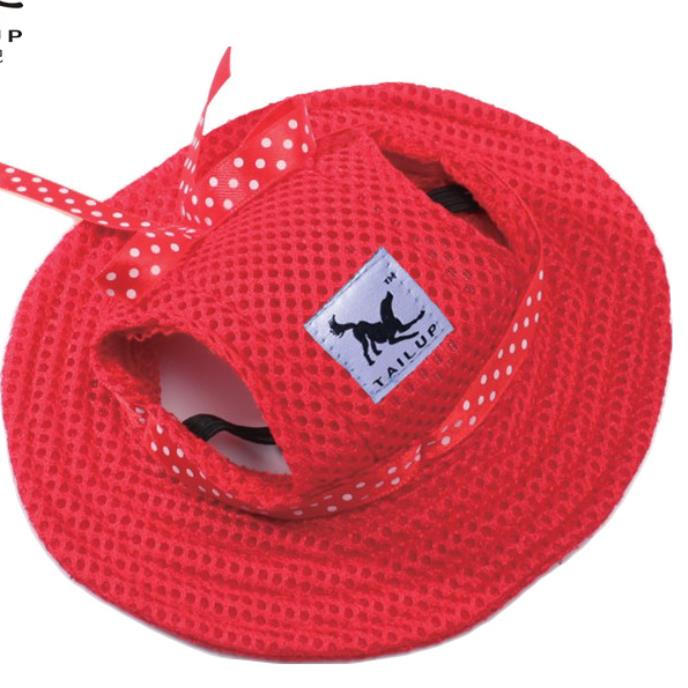 KFX-6699581 Princess Style Breathable Mesh Sun Hat for Pets