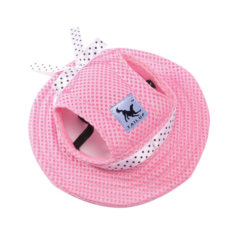 KFX-6699581 Princess Style Breathable Mesh Sun Hat for Pets