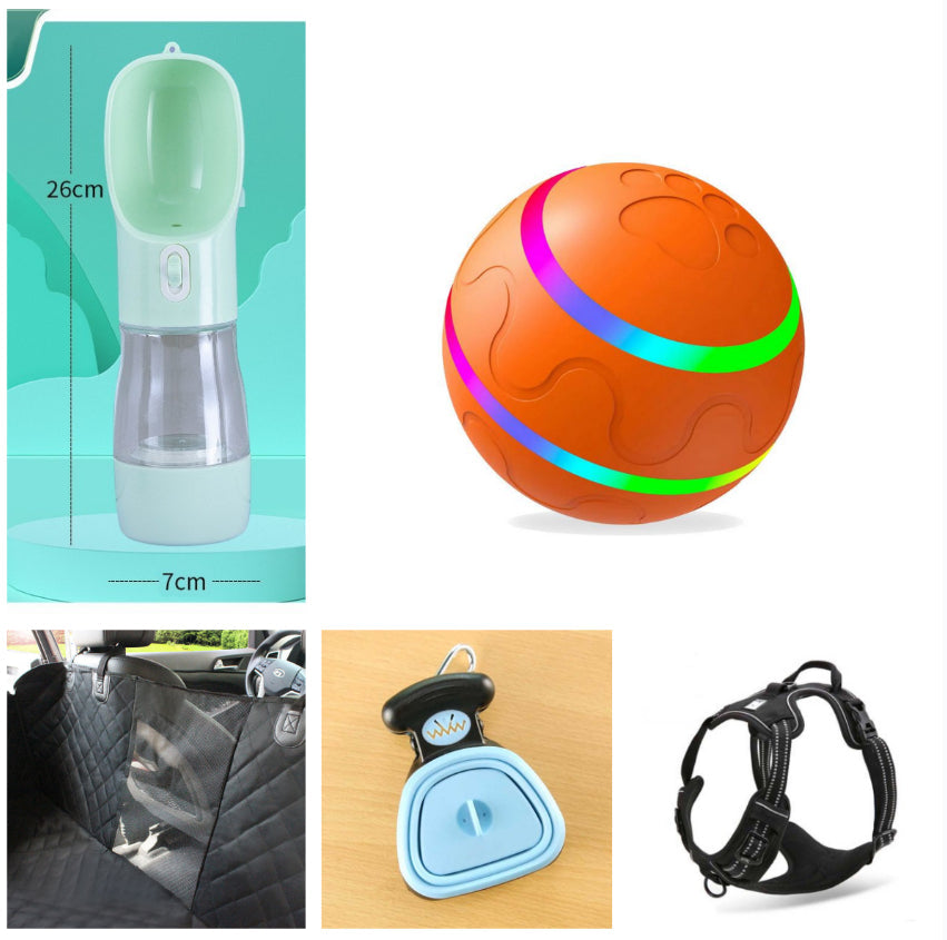 KFX-6699837 Intelligent Self-Rotating Cat Ball Toy with Remote Control and USB Charging