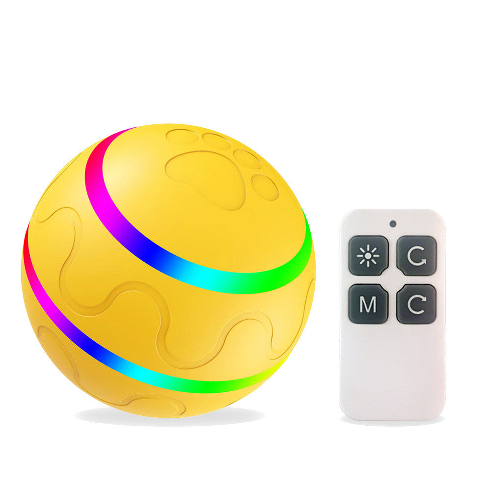 KFX-6699837 Intelligent Self-Rotating Cat Ball Toy with Remote Control and USB Charging